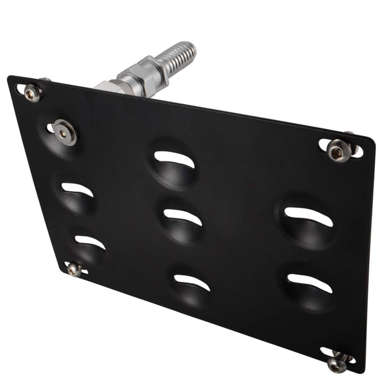runmade Front Bumper Tow Hook Adapater License Plate Mounting Bracket Holder Compatible with BMW E39 E46 E90 E91 E92 E93 E70 E71 F10 F30 - Image 3